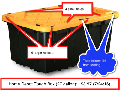 Home Depot Tough Box - The
stack AND zip tie